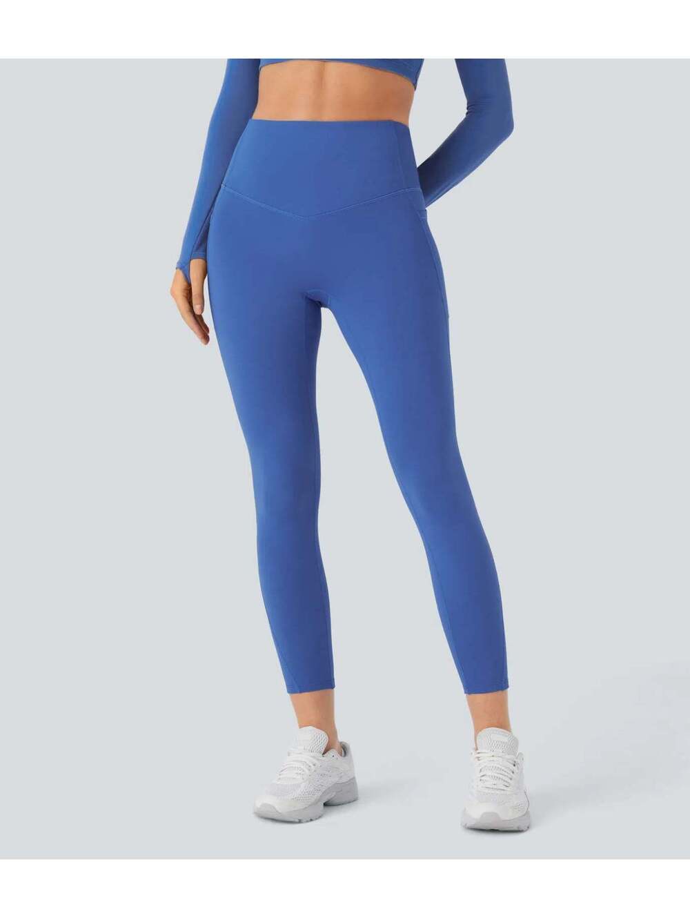 HALARA Plush Thermal High Waisted Tummy Control Pocket Leggings- XL Full Length